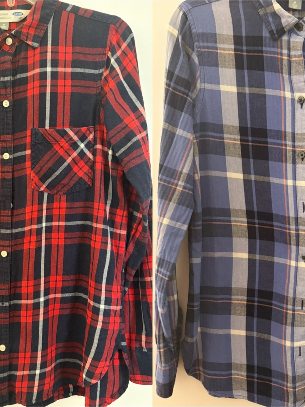 Old Navy plaid flannel Shirts -Bundle of 2